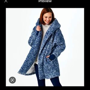 G.I.L.I. Sherpa blue Heather size M/L petite nwot, xs/s petite, 4x/5x